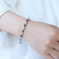 AuricAdorn Natural Sapphire Bracelet in 925 Sterling Silver AuricAdorn Natural Sapphire Bracelet in 925 Sterling Silver
