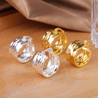 Hoop Silver and gold earrings Hoop Silver and gold earrings