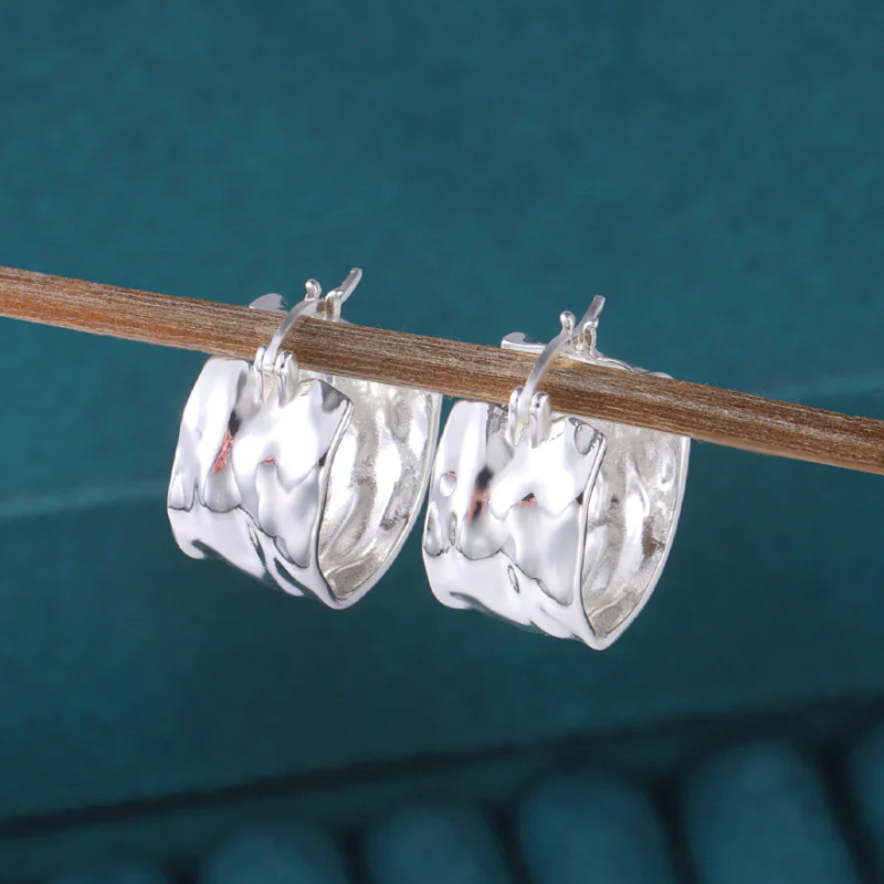 Hoop Silver earrings Hoop Silver earrings