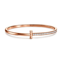 AuricAdorn T1 Diamond Hinged Bangle | Titanium Steel AuricAdorn T1 Diamond Hinged Bangle | Titanium Steel