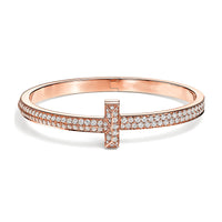 AuricAdorn T1 Diamond Hinged Bangle | Titanium Steel AuricAdorn T1 Diamond Hinged Bangle | Titanium Steel