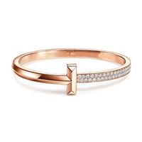 AuricAdorn T1 Diamond Hinged Bangle | Titanium Steel AuricAdorn T1 Diamond Hinged Bangle | Titanium Steel