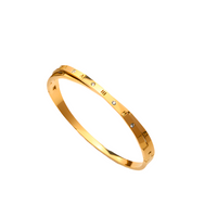TOI MOI Morse Code Bangle gold TOI MOI Morse Code Bangle gold