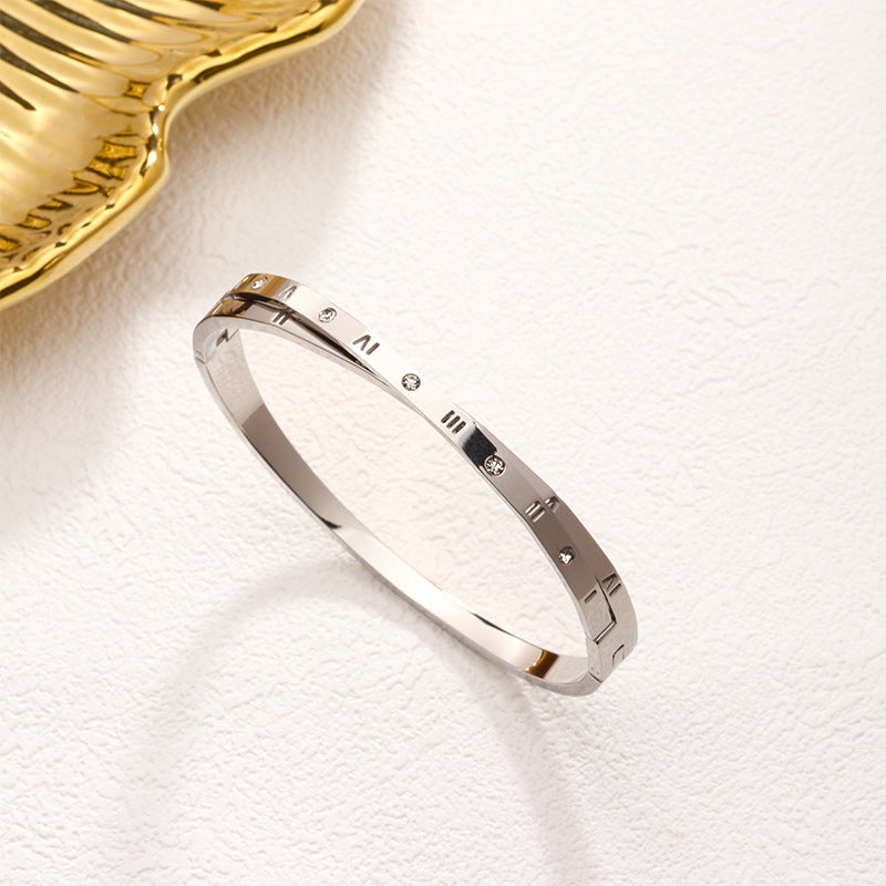 TOI MOI Morse Code Bangle silver TOI MOI Morse Code Bangle silver