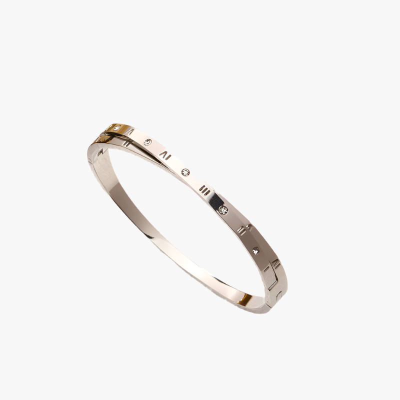 TOI MOI Morse Code Bangle Silver Additional Image TOI MOI Morse Code Bangle Silver Additional Image