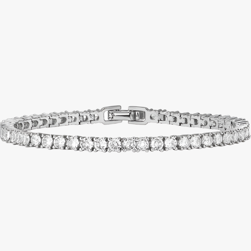 Silver Tennis bracelet with daimonds Additional Image Silver Tennis bracelet with daimonds Additional Image