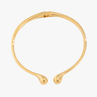 Asymmetrical Water Drop Spring Opening Gold Necklace Additional Image Asymmetrical Water Drop Spring Opening Gold Necklace Additional Image