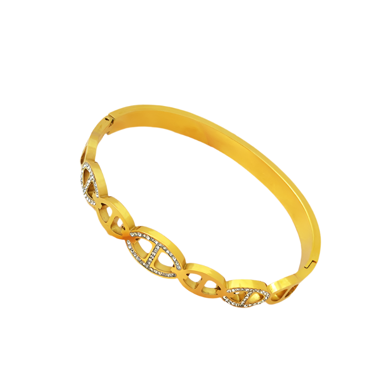 AuricAdorn Exquisite Biamond Bracelet | Alloy Steel AuricAdorn Exquisite Biamond Bracelet | Alloy Steel