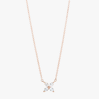 Rose Gold Snowflake Necklace Additional Image Rose Gold Snowflake Necklace Additional Image