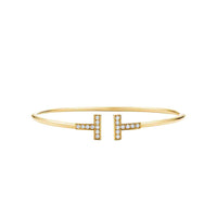 T Wire Bracelet in Gold T Wire Bracelet in Gold