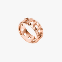 Rose Gold T hollow ring wide gold Additional Image Rose Gold T hollow ring wide gold Additional Image