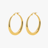 Irregular Hoop Gold Earrings Additional Image Irregular Hoop Gold Earrings Additional Image