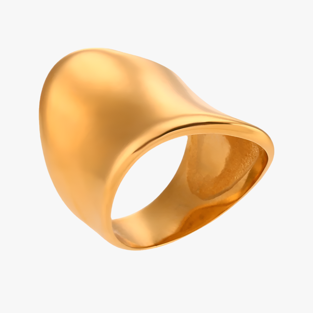 bright irregular wide gold ring Additional Image bright irregular wide gold ring Additional Image