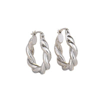 Silver Spiral Twist Earrings Silver Spiral Twist Earrings