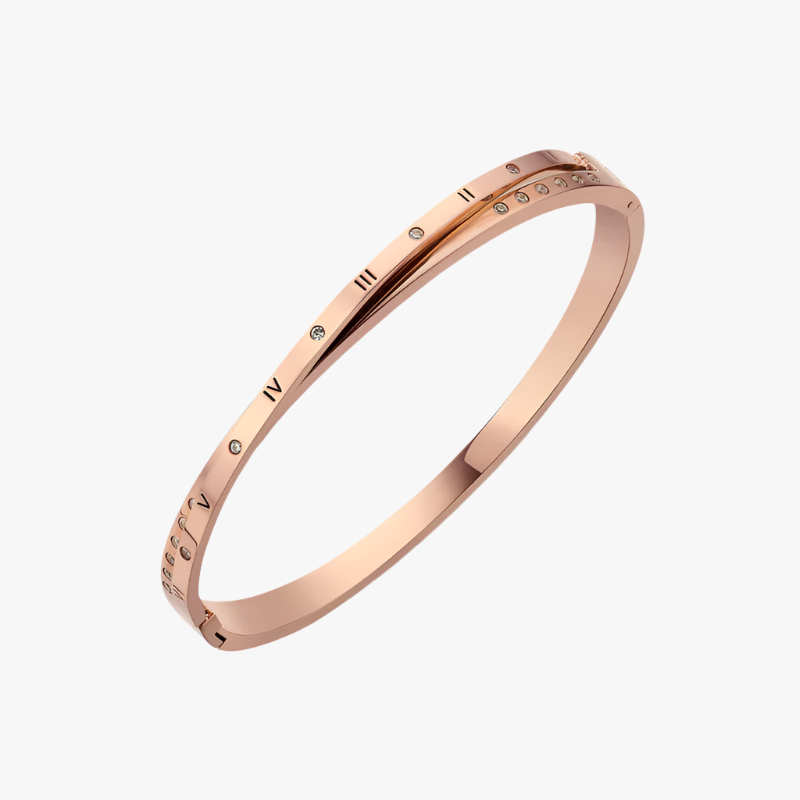 TOI MOI Morse Code Bangle Rose Gold Additional Image