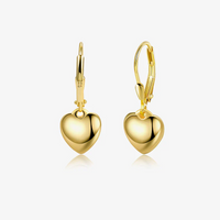 gold nugget screw back earrings Additional Image