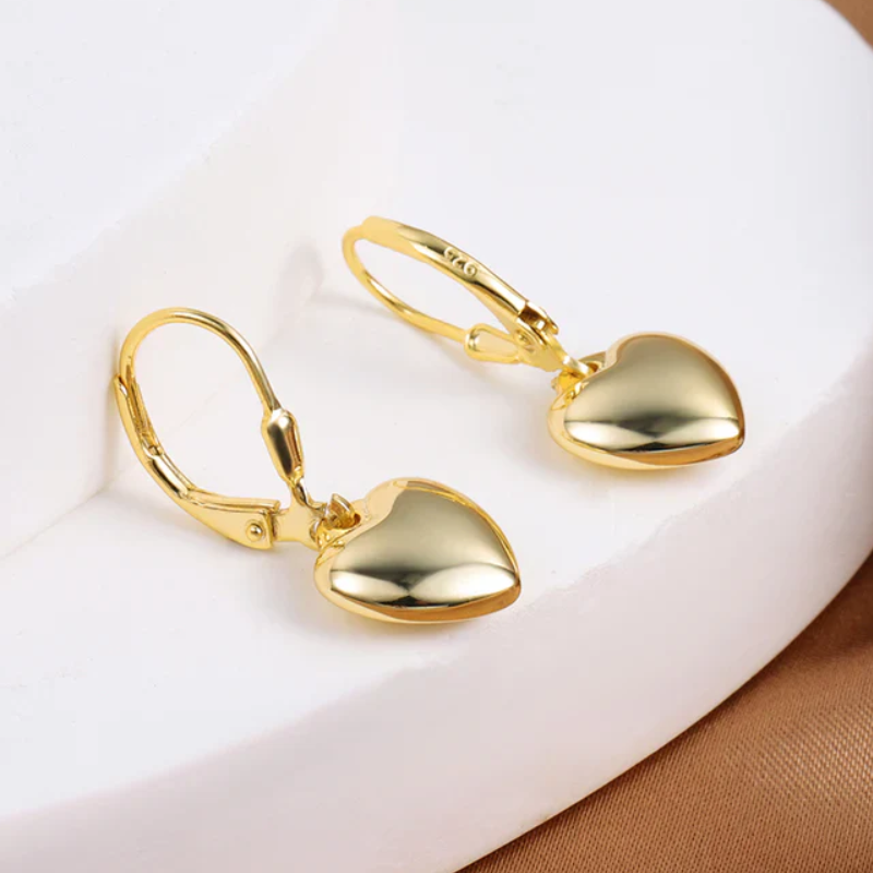 gold drop earrings