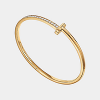  T1 Narrow Diamond Hinged Bangle Additional Image