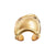 bone ring in gold