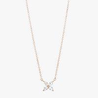 Rose Gold Snowflake Necklace Additional Image