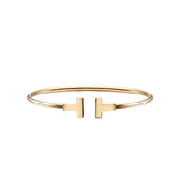 T Wire Bracelet in Gold