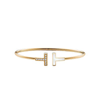 T Wire Gold Bracelet