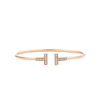 T Wire Bracelet in Rose Gold