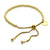 Beads Round Tag Gold Bracelet