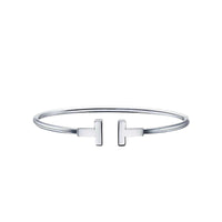 T Wire Silver Bracelet